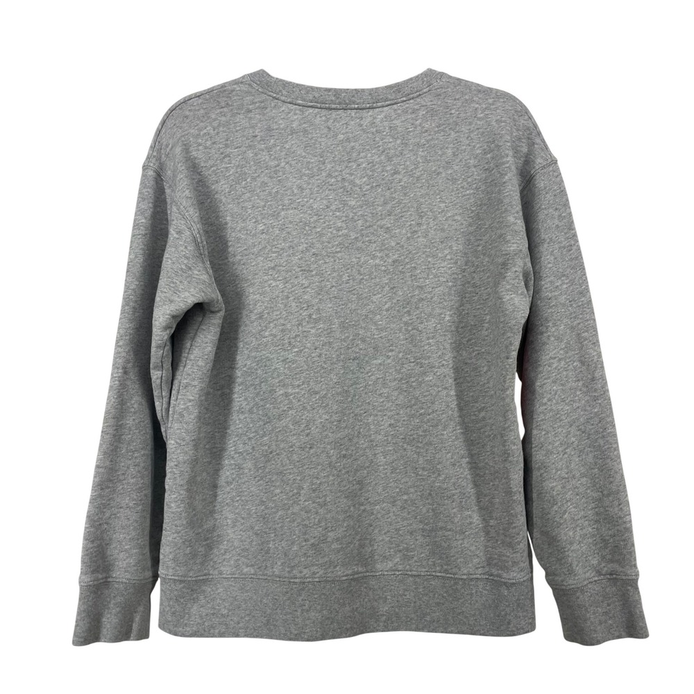 Kate Spade Size Small Sweatshirt Gray Red Heart Graphic Crewneck Pullover Womens - Picture 4 of 5